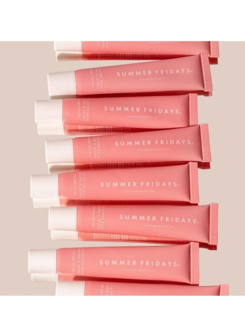 SUMMER FRIDAYS - Summer Fridays Lip Butter Balm - Conditioning Lip Mask and Lip Balm for Instant Moisture, Shine and Hydration - Sheer-Tinted, Soothing Lip Care - Pink Sugar (.5 Oz) - Image 1