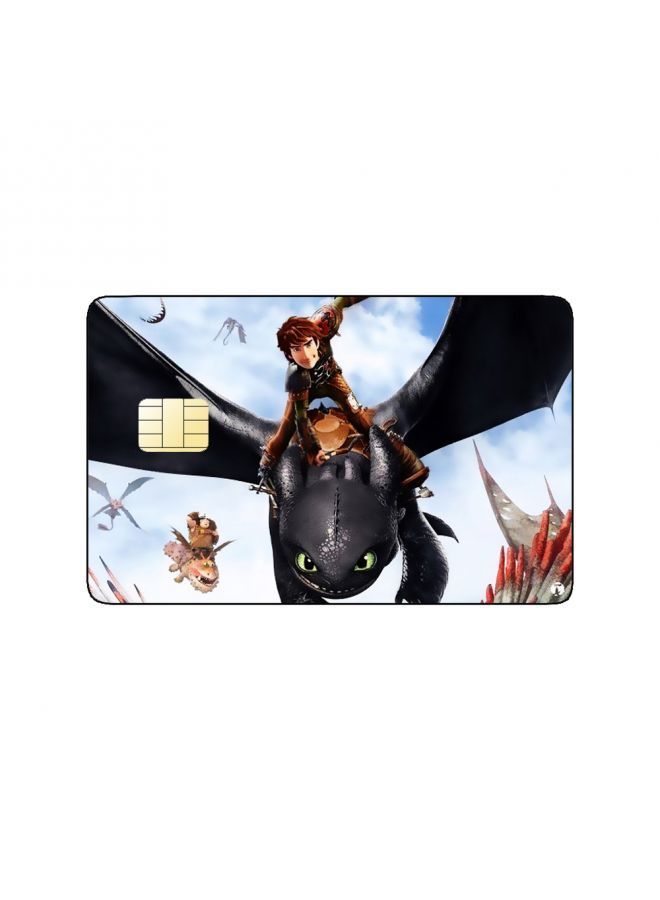 RKN PRINTED BANK CARD STICKER Animation How To Train Your Dragon By Dreamworks - Image 1