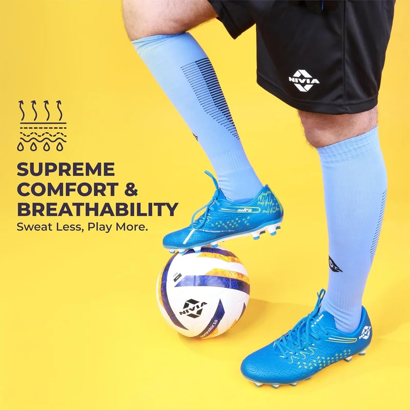 نيفيا Nivia Rabona Football Super Stockings - Sky Blue