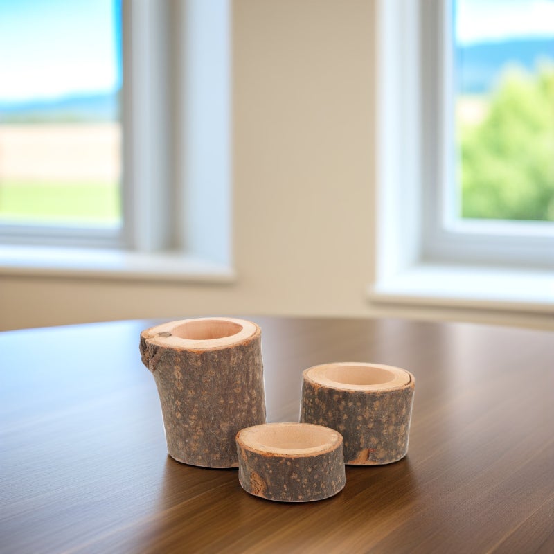 6 pcs Candle Holder Natural Candle Holders Planter Wedding Decoration - Image 4