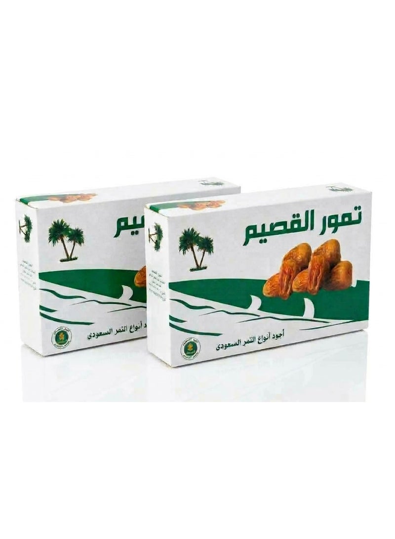 AL QASSIM Al-Qassim dates, large, soft, and ripe - 1 kg x 2 boxes - Imported from Saudi Arabia - Image 1