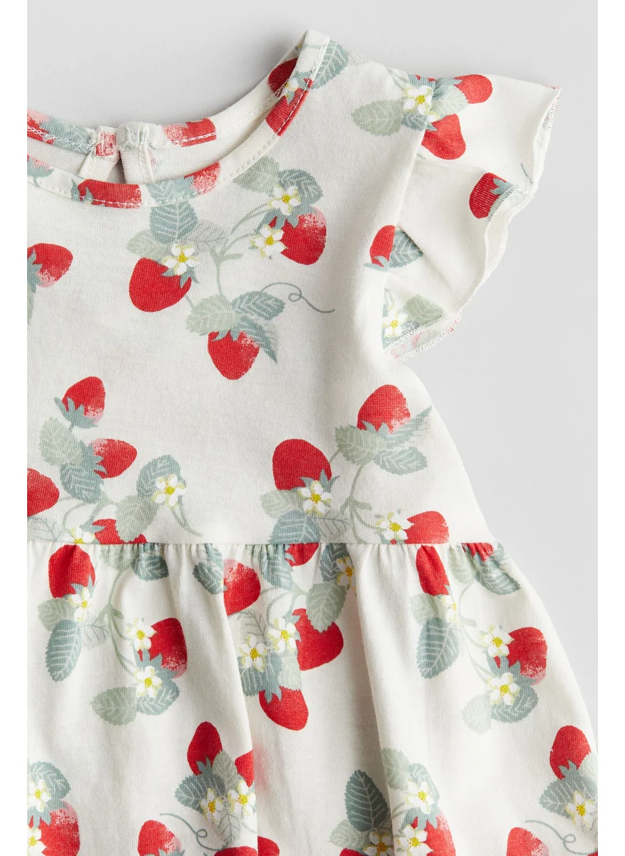H&M Printed Cotton Dress