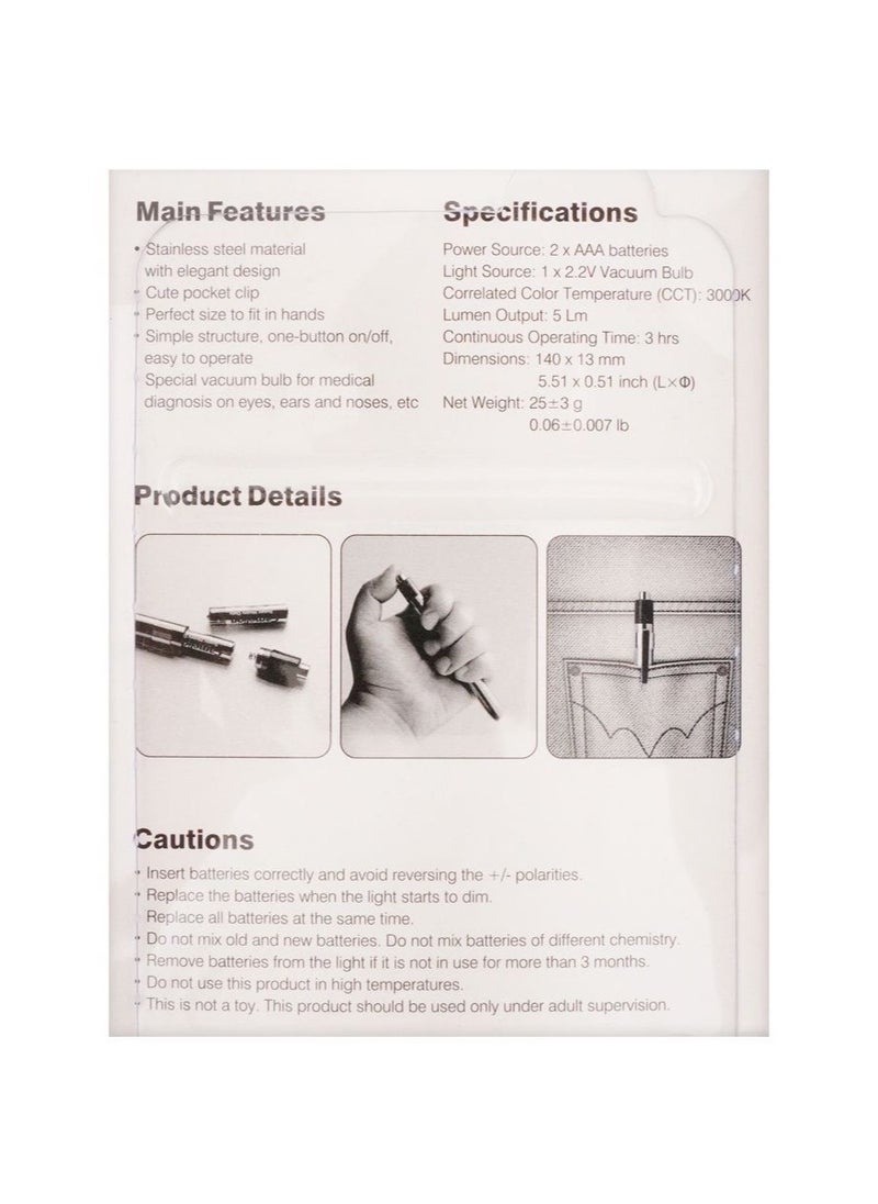 Camelion Camelion Doctor Pen Light T220-2R03P-DB AAx2  - Image 2