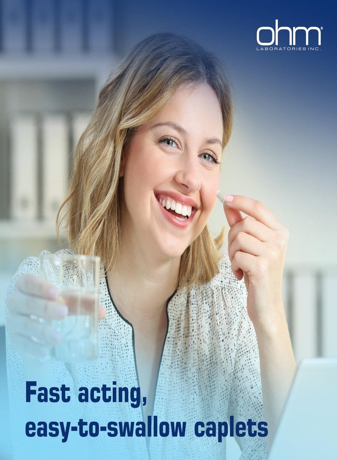 Ohm Loperamide Hydrochloride 2mg Caplets (24 Count) - Anti Diarrhea Pills for Adults, Effective Stomach Relief, Antidiarrheal Pills, Fast Acting Travel Medicine - Image 3