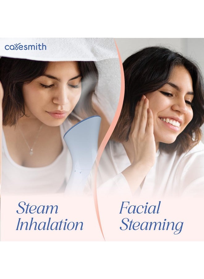 CARESMITH - 2 In 1 Face Steamer + Steamer For Cold & Cough | 16 Mins Of Natural Steam With 170Ml Large Tank | Dedicated Chamber For Balms & Oils | Vaporizer Steamer With Cough, Cold & Facial | Anti-Splash Technology - Image 1