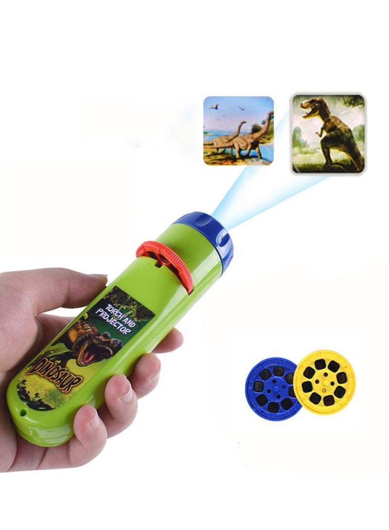 KASTWAVE Torch Projector Projection Lighting Story Torches Light Toy Slide Lamp Educational Learning Bedtime Children's Night Light for 3 4 5 6 Year Olds - Image 1