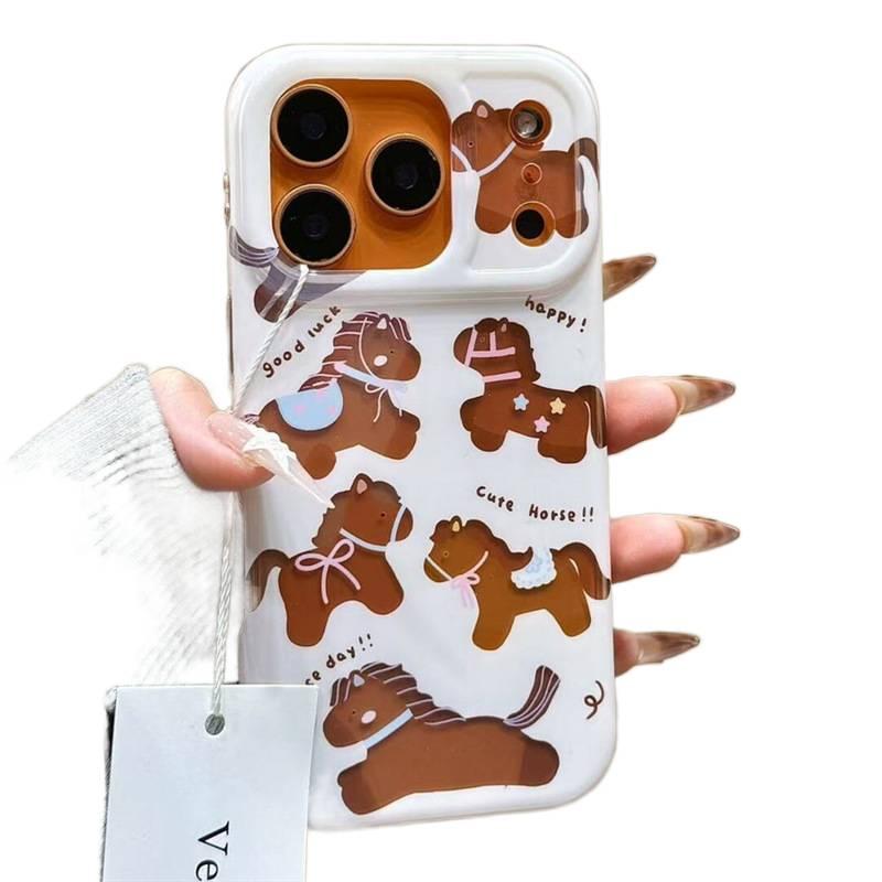 Protective Case | Butterfly | Acrylic | Hollow Bow Design | Pony Pattern | Shockproof Cover for iPhone 16 / 16 Plus / 16 Pro / 16 Pro Max - Image 3