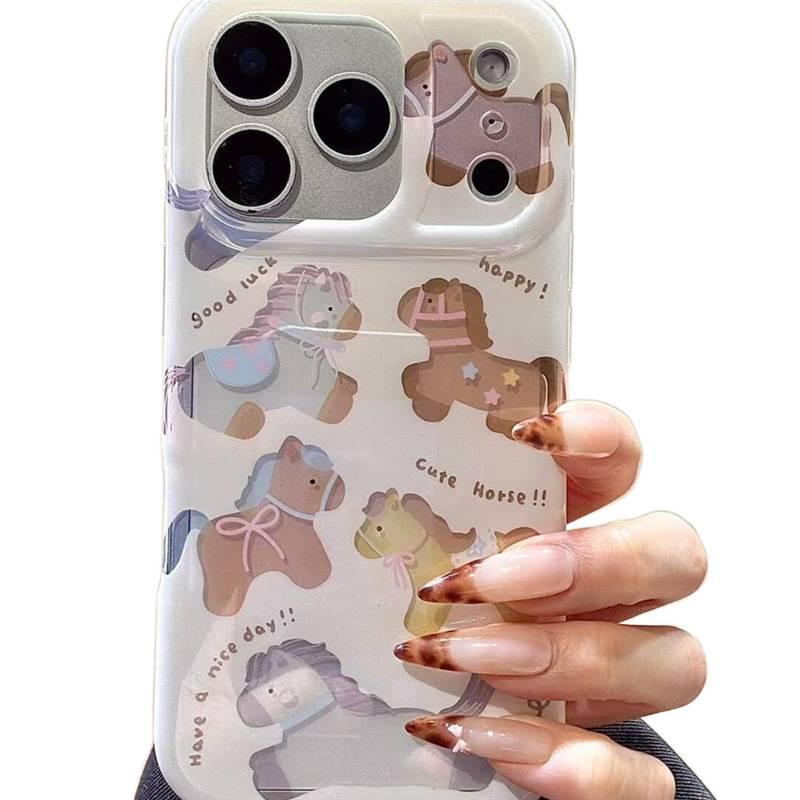 Protective Case | Butterfly | Acrylic | Hollow Bow Design | Pony Pattern | Shockproof Cover for iPhone 16 / 16 Plus / 16 Pro / 16 Pro Max - Image 5