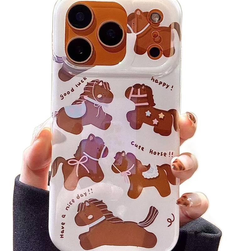 Protective Case | Butterfly | Acrylic | Hollow Bow Design | Pony Pattern | Shockproof Cover for iPhone 16 / 16 Plus / 16 Pro / 16 Pro Max - Image 4