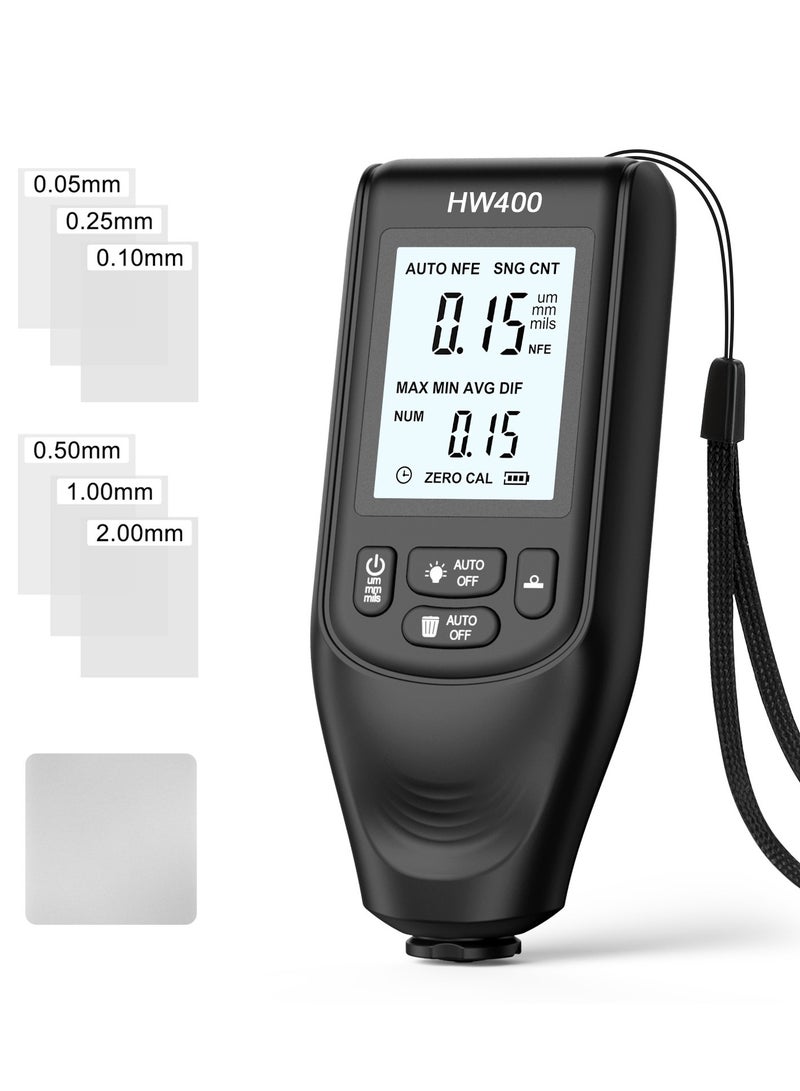 HW400 High-precision Coating Thickness Gauge Anti Slip Paint Film Paint Layer Detector - Image 2