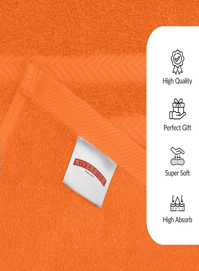 RIVERSIDE Pack of 2 Extra Large Bath Sheets 35 x 70 Inches - 100% Ring Spun Cotton Hotel Quality Oversized Bath Towels - Super Soft, Highly Absorbent & Quicker to Dry - Orange - Image 5