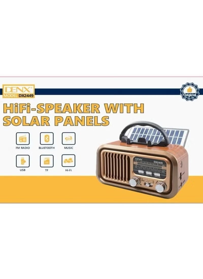 Denx Hi-Fi Solar Speaker Dx2449  - Image 1