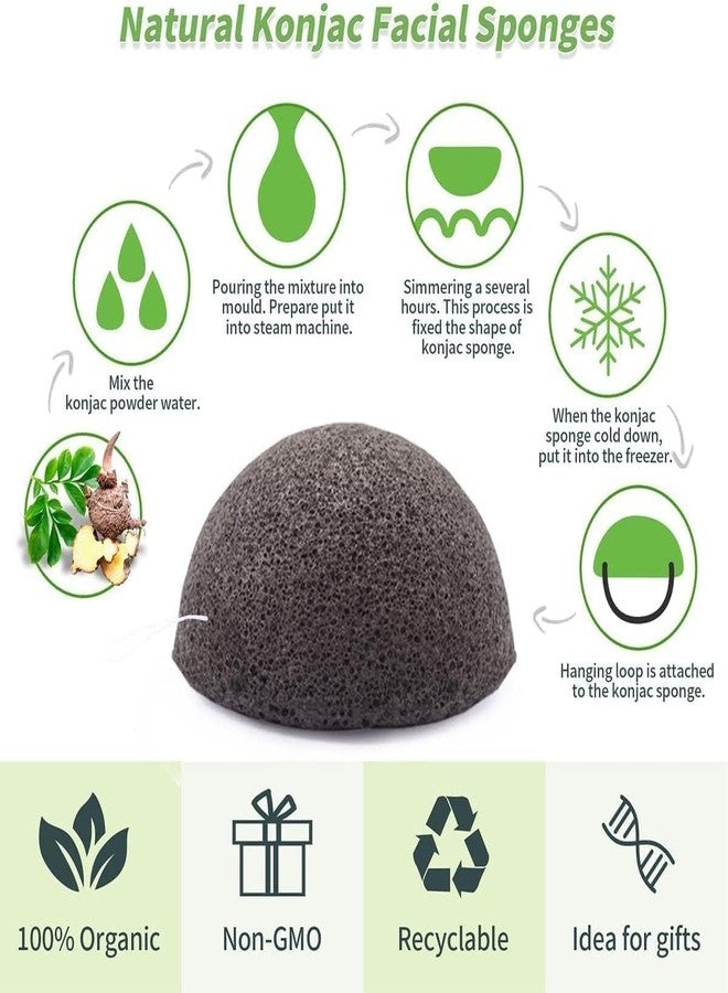 SILSTAR PROFESSIONAL 100% Natural Organic Facial & Body KONJAC Bath Sponge for Natural Glow & Softness by Detoxifying, Deep Make-Up Cleansing, Ph Levels; Good for Babies (Lake Blue, Pack of 1) - Image 4