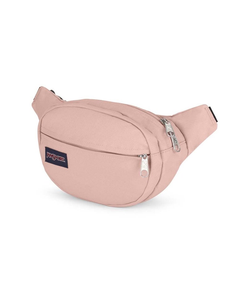 JanSport Fifth Avenue Fanny Pack Crossbody Bags for Women, Men - Stylish, Durable Waist Bag with Adjustable Belt, Main Zippered Pocket, Quick Stash Pocket, Travel Essentials, Misty Rose - Image 5