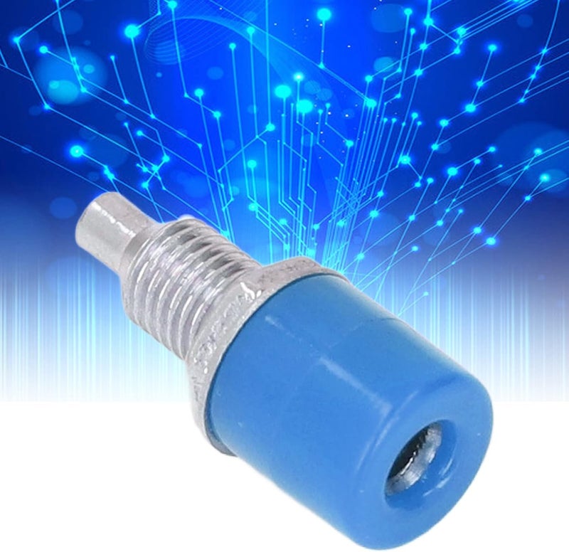 100Pcs 4mm Banana Socket, Plated Brass Electrical Connection Accessories with ABS Insulation, Removable Design for Electronic Equipment, Power Regulators, Solar Cells and (Blue) - Image 5