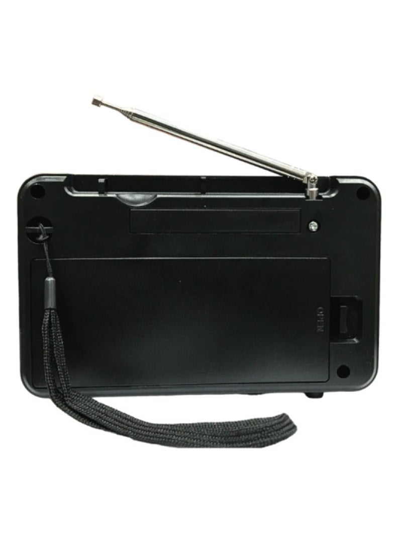 راديو KTF - 2019 مع بطارية قابلة لإعادة الشحن و مصباح إضاءة ، يدعم USB/TF AM/FM/SW. - Image 3