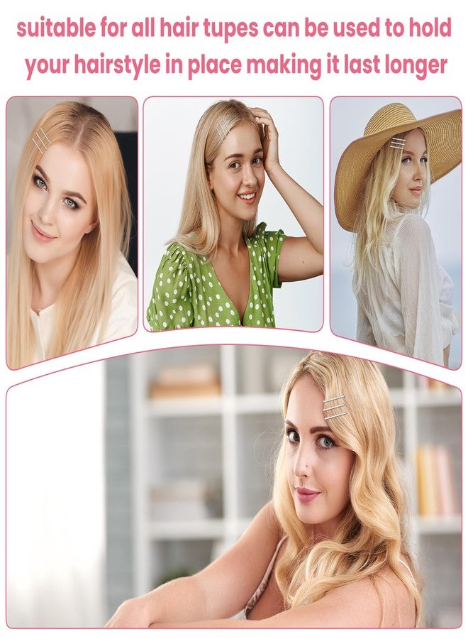 HCYPCV Silver bobby pins, suitable for white hair, with storage case, suitable for all hair types (Silver-01) - Image 2