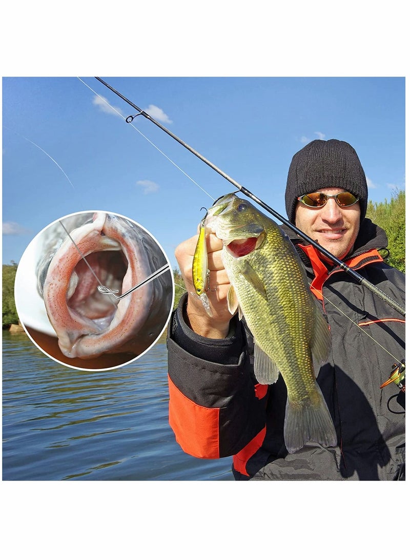 سيوسي أداة إزالة خطاف الصيد ، أداة تنفيس محمولة ، الصيد بمقبض سيليكون من الفولاذ المقاوم للصدأ لصيد الأسماك ، أداة فصل خطاف الصيد ، 4 قطع أزرق - Image 5