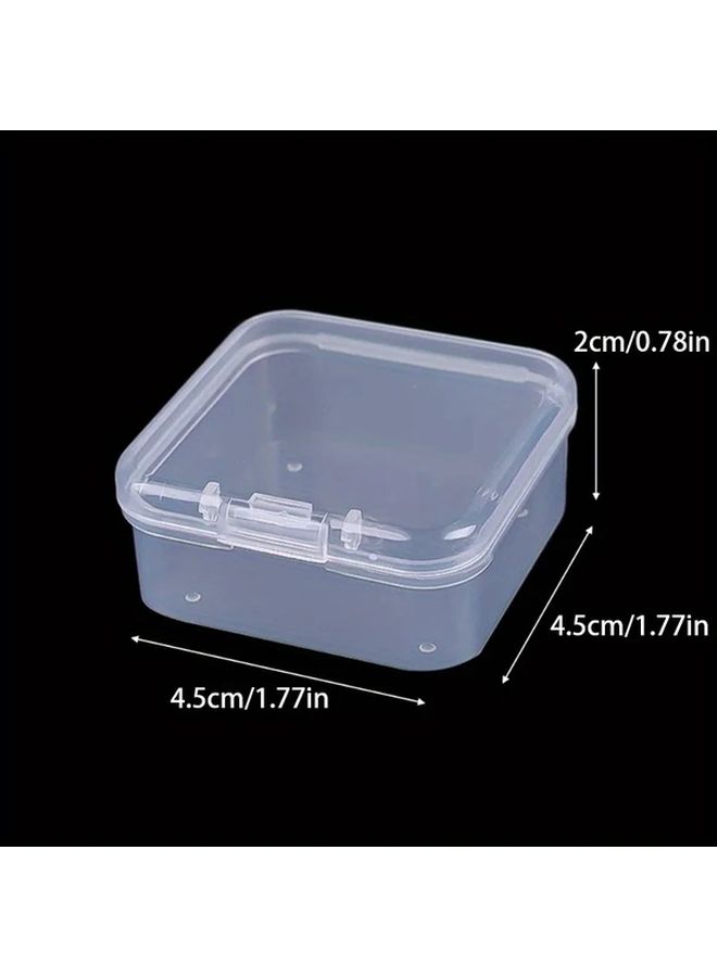12 Colors 12 Pcs Mini Plastic Storage Box Transparent Jewelry Container For Earring Ring Earplugs - Image 3