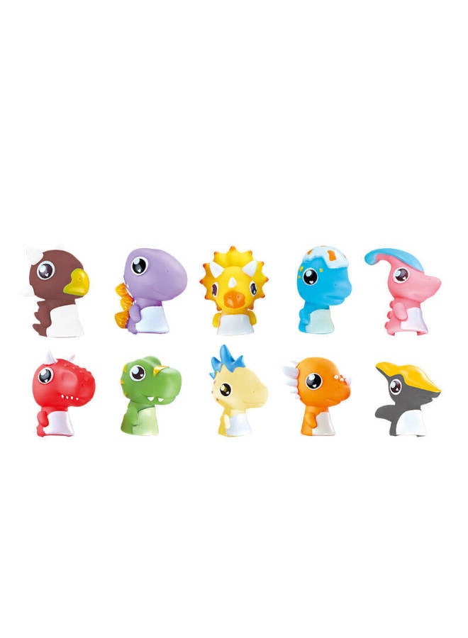 Children's Early Education Soothing Finger Doll Small Animal Gloves Dinosaur Hand Doll Toy Parent-Child Interactive Gloves-Specifications:Dinosaur Suit  - Image 1