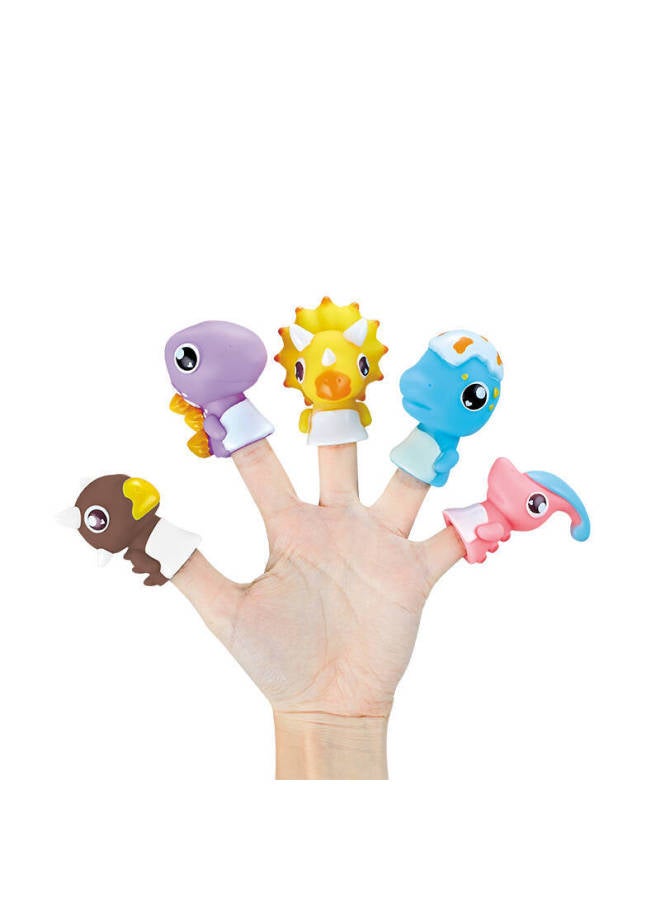 Children's Early Education Soothing Finger Doll Small Animal Gloves Dinosaur Hand Doll Toy Parent-Child Interactive Gloves-Specifications:Dinosaur Suit  - Image 4