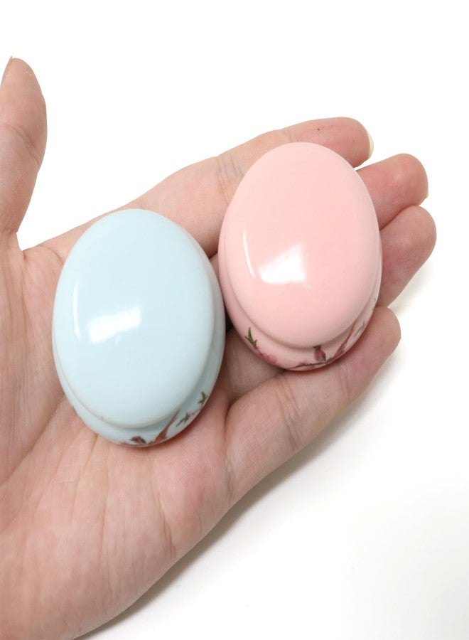 yueton 2 Pack Chinese Style Porcelain Dappen Dish Acrylic Liquid Power Ceramic Container for Home Nail Art Supplies, Salon - Image 3