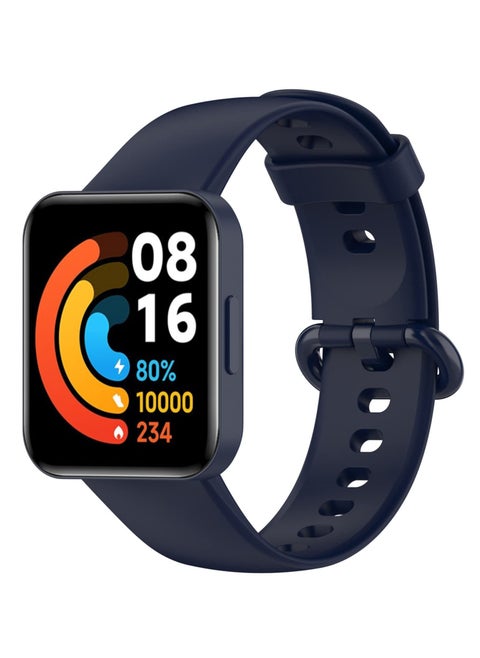 Straps Compatible with Redmi Watch 2 Lite Watch Xiaomi Mi Watch 2 Lite Soft Silicone Band for Men, Women,Blue