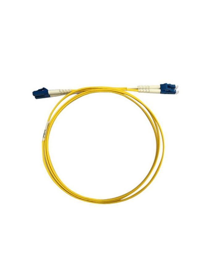 Belden DFLS2LCULCU.3 FiberExpress Optical Fiber Patch Cord, LC/UPC to LC/UPC, OS2 Singlemode, 2 Fiber, 3 Meter, LSZH, Yellow