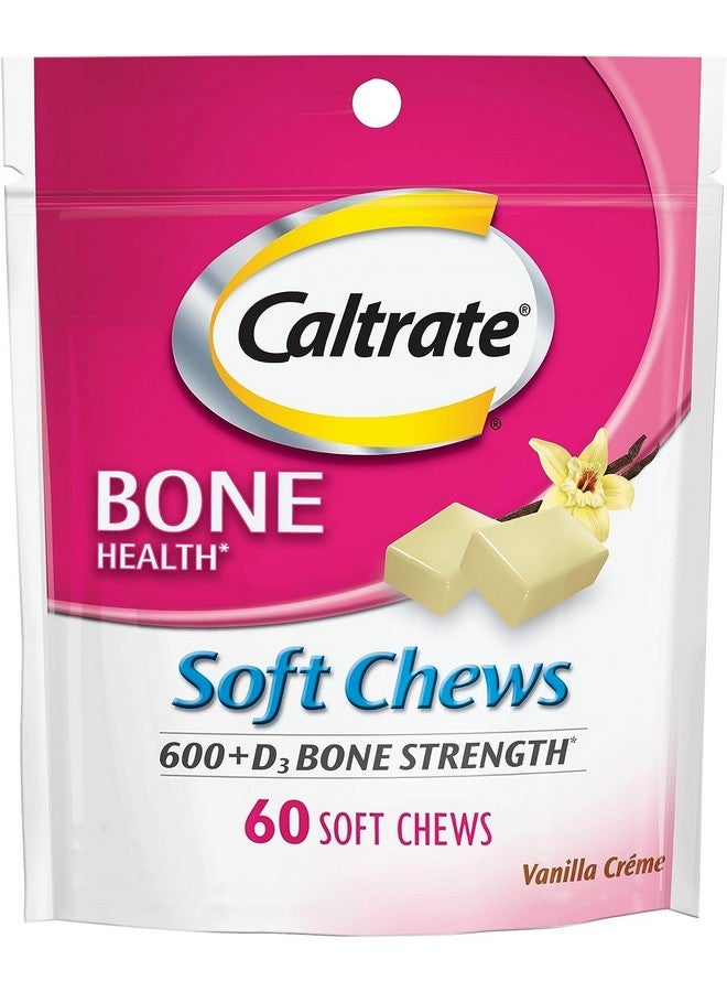Caltrate Calcium & Vitamin D Soft Chews Vanilla Creme 60 Each (Pack of 2) - Image 1