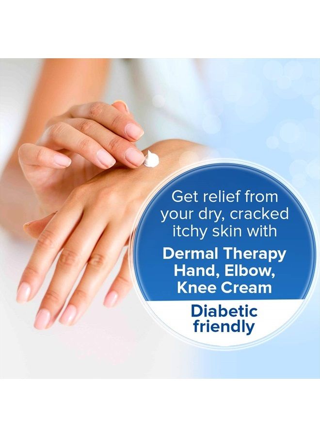 dermal therapy كريم اليدين والمرفقين والركبتين - علاج مرطب يخفف من جفاف وتشقق وحكة الجلد الناتجة عن غسل اليدين بشكل متكرر | 15% يوريا و6% أحماض ألفا هيدروكسي | 3.5 أونصة سائلة - Image 3