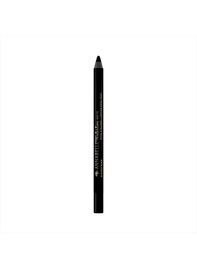 Annabelle Waterline Matte Kohl Eyeliner, Blackest Black, Crayon - Image 1