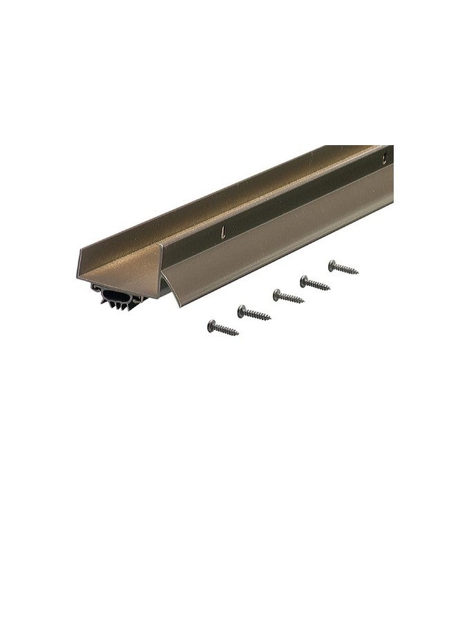 M-D Building Products 69554 36 in. Bronze Aluminum U-Shape Commercial Screw-on Under Door Seal - Image 2
