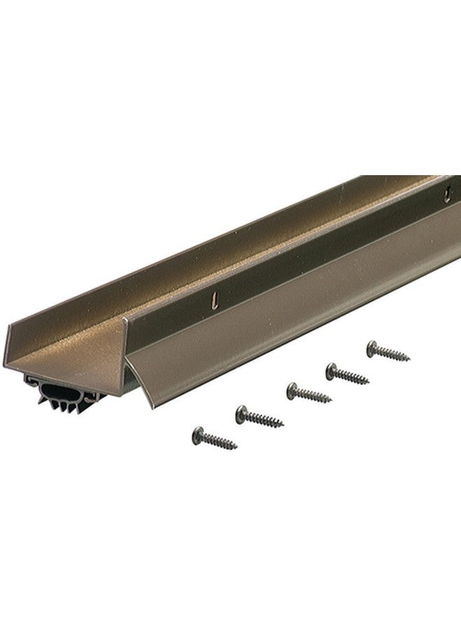M-D Building Products 69554 36 in. Bronze Aluminum U-Shape Commercial Screw-on Under Door Seal - Image 1