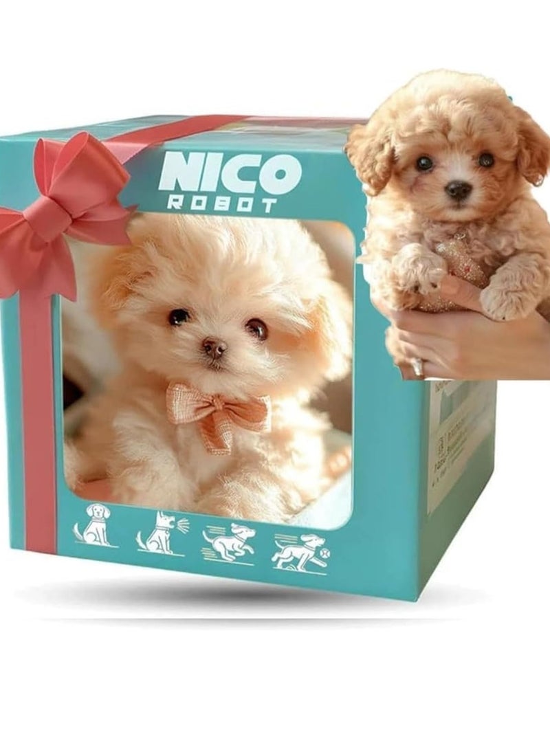 NICO & ROBO Robot Dog Nico, Robot Puppy That Acts Like a Real Dog, Realistic Robotic AI Pet Dogs, Nico Robots Puppy, Electronic Interactive Stuffed Dogs for Sitting, Barking, Walking and Running B - Image 1