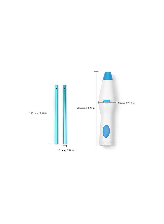 erorex Handheld Battery Operated Electric Spin Duster Feather Duster Retractable Microfiber Cleaning Brush Hand Dust Duster Brush Dust Removal Tool with 2 Brush Head - Image 5