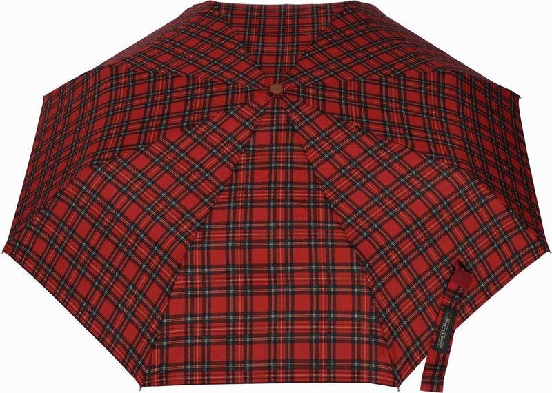 April Snotline Women's Umbrella Super Mini Plaid Pattern Red 08L  - Image 2
