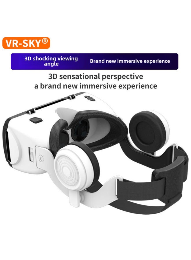 VR Shinecon G06ED Virtual Reality Gaming Helmet Selected Magic Mirror 3D Game Headset For Children Adults Fashion Business Mass-Color:G06ED Y5 WHITE - Image 5
