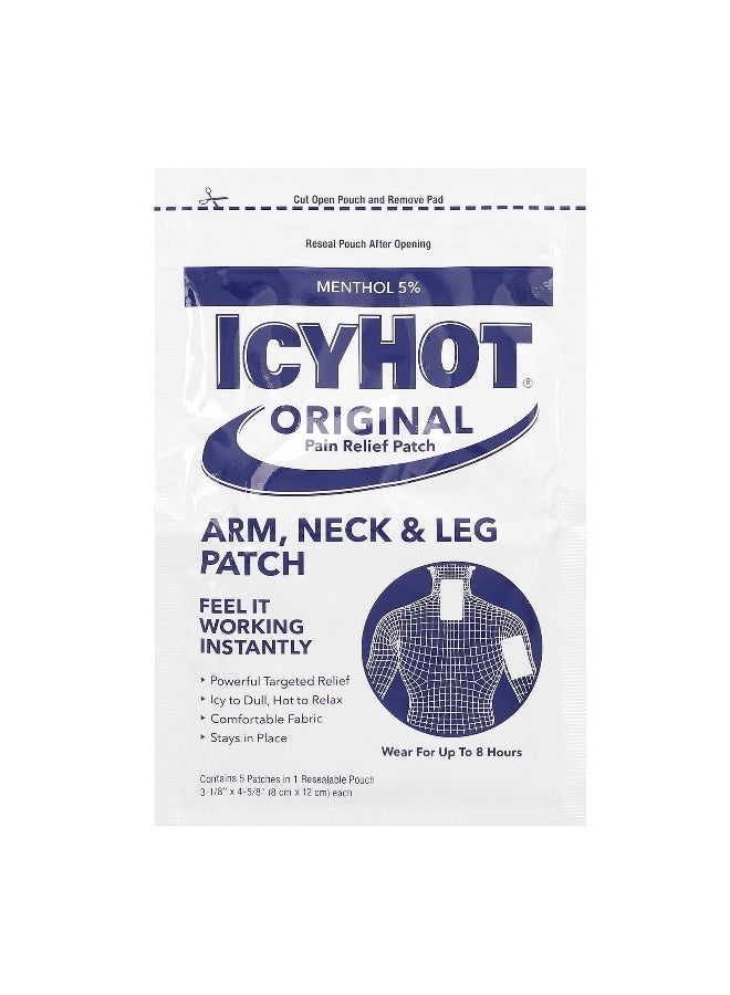 Icy Hot Icy Hot, Original Pain Relief Patch, 5 Patches  - Image 3