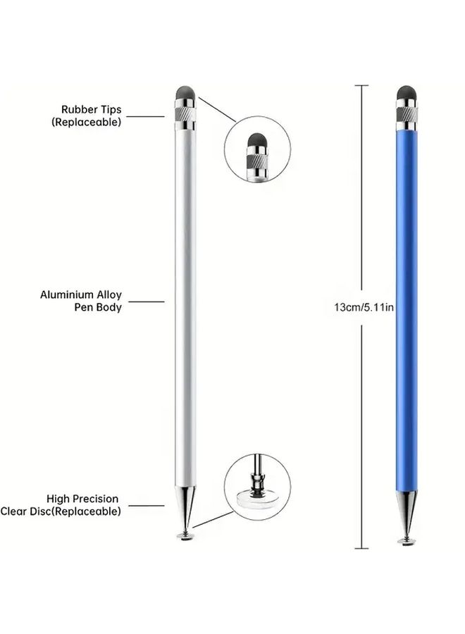 Universal MPS Disc Stylus Pen Purple Rotatable Tip For All Touch Screens - Image 2