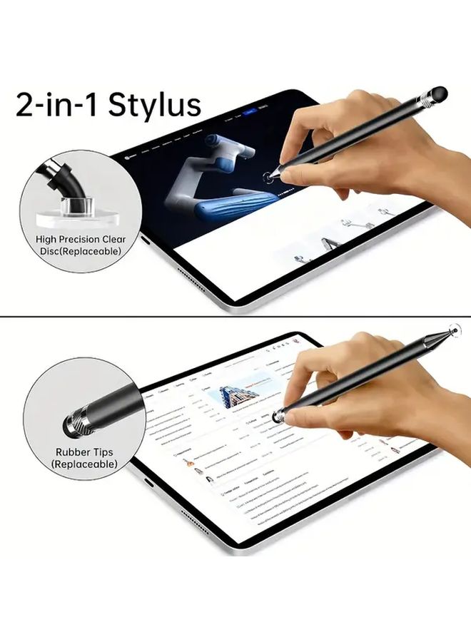 Universal MPS Disc Stylus Pen Purple Rotatable Tip For All Touch Screens - Image 4