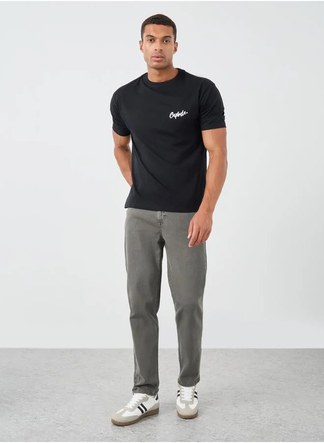ستايلي Styli Mid Rise Regular Fit Jeans