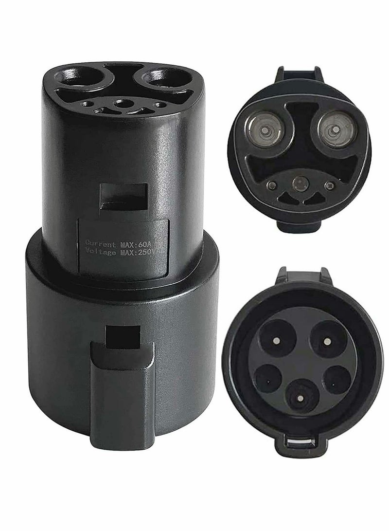J1772 to Tesla Charging Adapter, 80A/240 VAC, IP54 SAE J1772 EV Charger Adapter Compatible with Tesla Model 3/Y/S/X, Only for Tesla Owners - Image 1