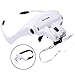 YOCTOSUN Head Mount Magnifier with 2 Led Professional Jewelers Loupe Light Bracket and Headband are Interchangeable - Image 3
