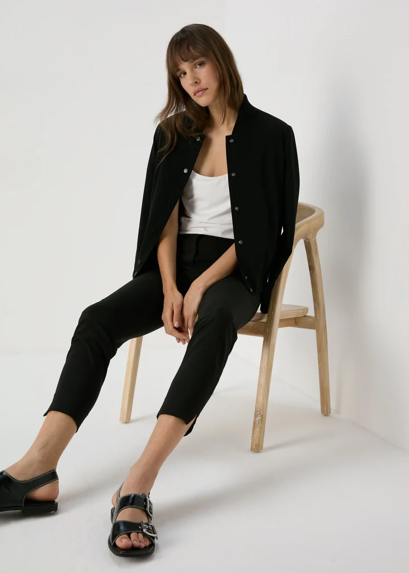 Matalan Et Vous Black Capri Trousers
