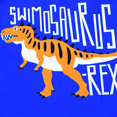 SINOLY Boys Two Piece Rash Guard Swimsuits Kids Long Sleeve Sunsuit Swimwear Sets 6T Dinosaur - Image 4
