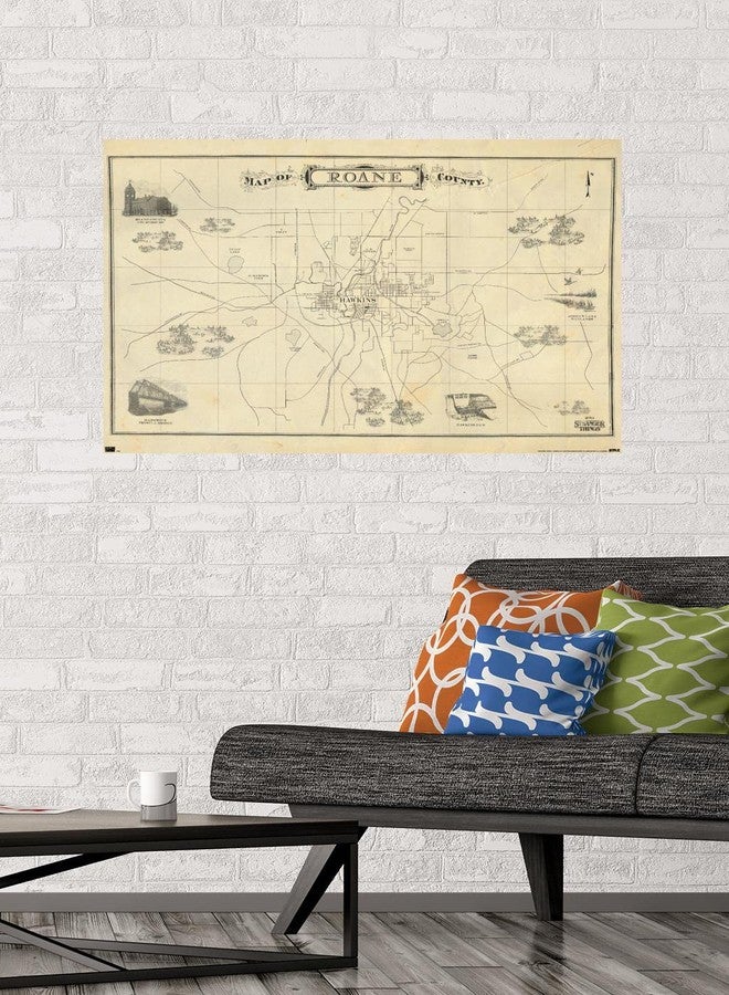 Trends International Netflix Stranger Things: Season 4 - Map Wall Poster, 22.375" x 34", Unframed Version - Image 2
