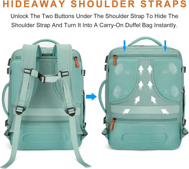 Lumesner Unisex Lumesner Travel Bussiness Laptop Backpack Carry on backpack,Travel backpack - Image 5