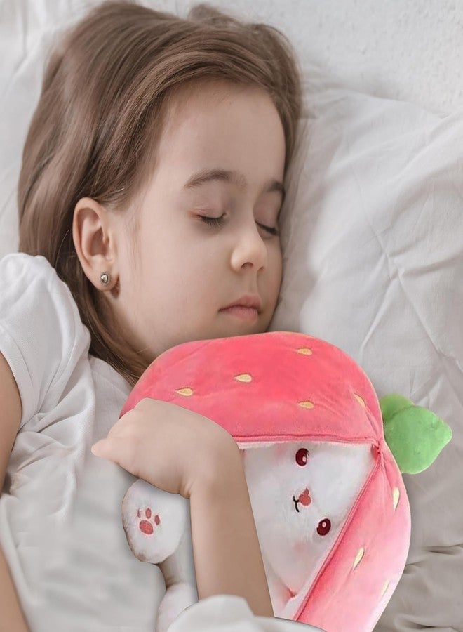 Stuff Tree أرنب فراولة محشو من ستاف تري، 25 سم، لعبة أرنب ناعمة، هدية عيد الحب، هدية للصديقة، هدية للأطفال، هدية للأولاد والبنات، هدية لتزيين المنزل - Image 2