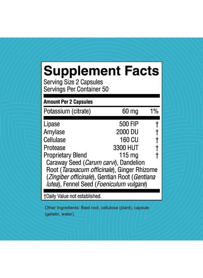 Nature's Sunshine - Hi Lipase Dietary Supplement 100 Capsules ; Powerful Enzyme Supplement That Allows The Digestive System To Digest Fats - Image 1