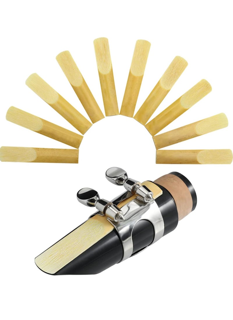 Bukela Bb Clarinet Traditional Reeds, Strength 2.5, 10 Pack with Portable Case  - Image 1